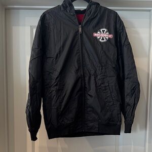 Independent Black Windbreaker Jacket for Men